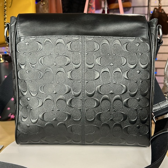 💥COACH - Houston Map Bag In Signature Leather - S0647 - Picture 2 of 14